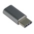 Adaptér PREMIUMCORD USB 3.1 C/male - USB 2.0 Micro-B/ženské, sivá metalíza