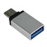 Adaptér PREMIUMCORD USB 3.1 C/male - USB 3.0 A/samica, strieborná, OTG