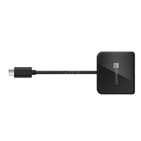 Rozbočovač CONNECT IT USB-C, 3v1 (USB-C,USB-A,HDMI), externý, čierny