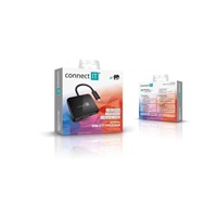 Rozbočovač CONNECT IT USB-C, 3v1 (USB-C,USB-A,HDMI), externý, čierny