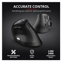 TRUST Ergonomická myš Voxx Nabíjateľná ergonomická bezdrôtová myš