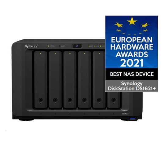 Synology DS1621+ DiskStation (4C/Ryzen V1500B/4GBRAM/6xSATA/2xM.2/3xUSB3.0/2xSATA/4xGbE/1xPCIe)