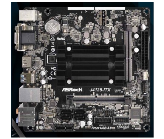 ASRock MB Int.procesor J4125-ITX, 2xDDR4, VGA, mini-ITX