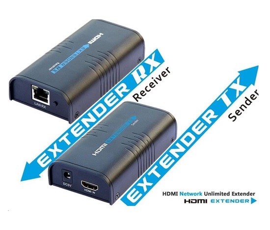 PREMIUMCORD HDMI extender do 120 m cez LAN, cez IP