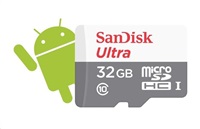 SanDisk MicroSDHC 32 GB Ultra (80 MB/s, Class 10 UHS-I, Android)