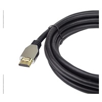 Kábel HDMI PREMIUMCORD 2.1 vysokorýchlostný + ethernetový kábel (krytky zo zinkovej zliatiny, pozlátené konektory) 2 m