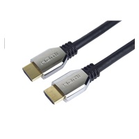 Kábel HDMI PREMIUMCORD 2.1 vysokorýchlostný + ethernetový kábel (krytky zo zinkovej zliatiny, pozlátené konektory) 3 m