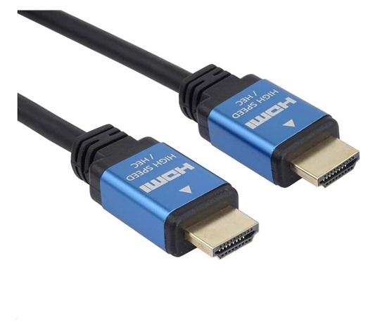 PREMIUMCORD HDMI - Ultra HDTV kábel, 1 m (kov, pozlátené konektory)