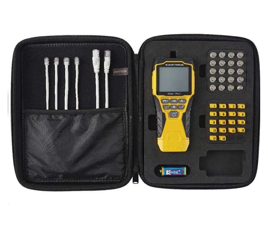 KLEIN TOOLS - VDV Scout® Pro 3 Tester Kit Locator (PoE) - 18x RJ45, 18x F-konektor