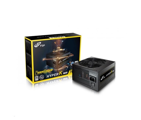 Napájací zdroj Fortron 700W HYPER K PRO 700 Retail, EN62368, 230V, +12V Dual Rail, A-PFC, 12cm