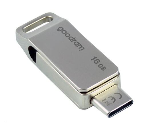 GOODRAM Flash disk 16 GB ODA3, USB 3.2, strieborná