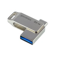 GOODRAM Flash disk 32 GB ODA3, USB 3.2, strieborná