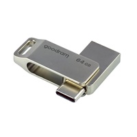 GOODRAM Flash Disk 64GB ODA3, USB 3.2, strieborná