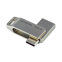 GOODRAM Flash disk 128 GB ODA3, USB 3.2, strieborná