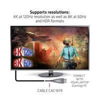 Club3D DisplayPort kábel 1.4 Aktívne optické jednosmerné 4K120Hz 8K60Hz (M/M), 20m