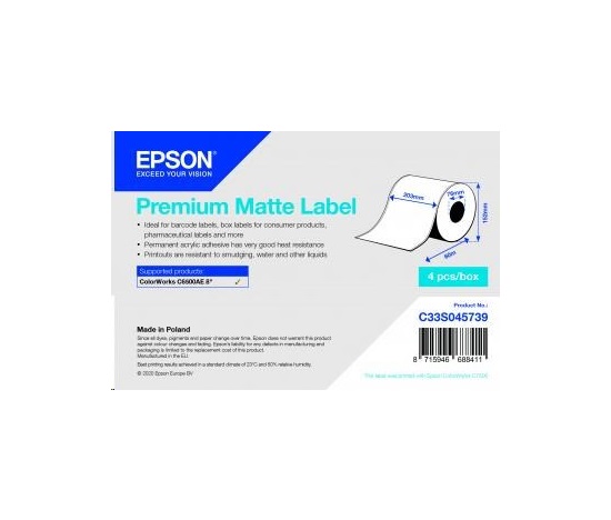 Rolka štítkov Epson, normálny papier