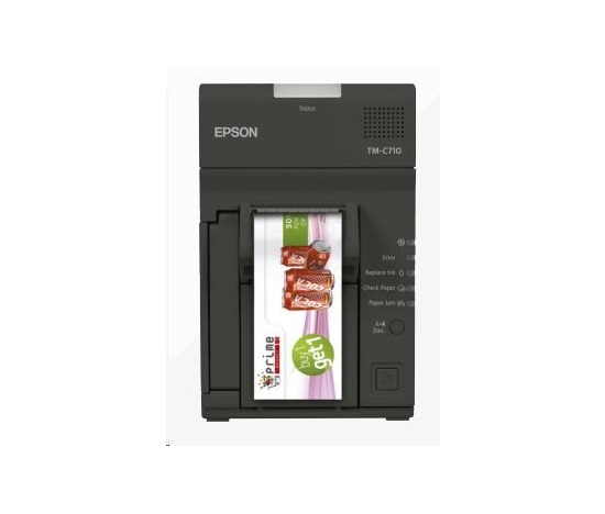Epson TM-C710, USB, Ethernet, sivá