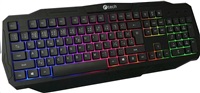 C-TECH klávesnice Arcus (GKB-15), casual gaming, CZ/SK, duhové podsvícení, USB