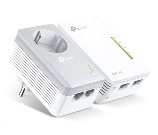 TP-Link TL-WPA4226KIT WiFi4 průchozí powerline set (N600, AV600,2x100Mb/s,HomePlug AV2)