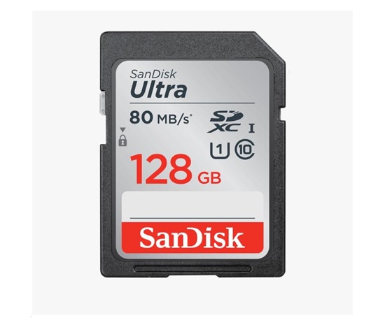 Karta SanDisk SDXC 128 GB Ultra (100 MB/s Class 10 UHS-I)