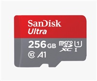 Karta SanDisk MicroSDXC 256 GB Ultra (100 MB/s, Class 10, Android) + adaptér