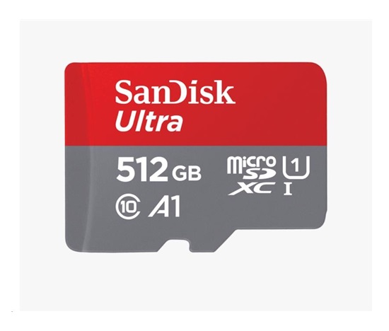 Karta SanDisk MicroSDXC 512 GB Ultra (100 MB/s, trieda 10, Android) + adaptér