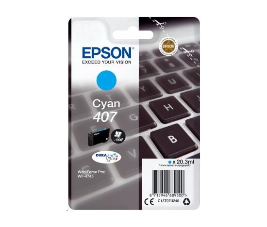 Atramentová kazeta EPSON série WF-4745 "Keyboard" L Cyan 1900 str. (20,3 ml)
