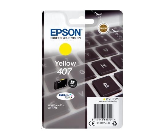 Atramentová kazeta EPSON série WF-4745 "Keyboard" L Yellow 1900 str. (20,3 ml)