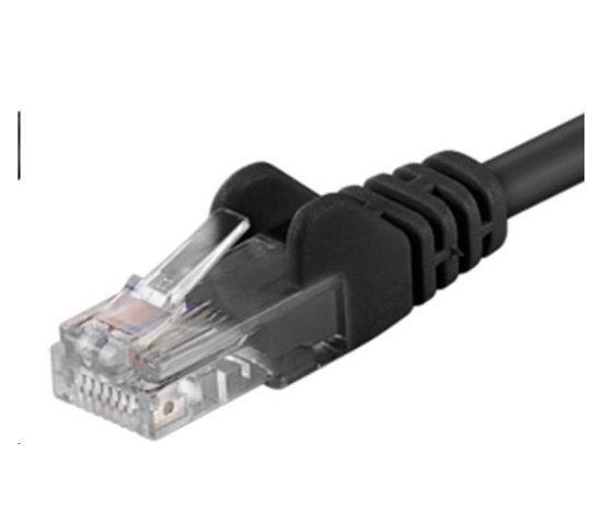 PREMIUMCORD Patch kábel UTP RJ45-RJ45 CAT5e 0.5 m čierna