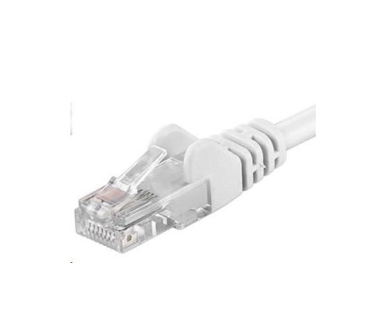 PREMIUMCORD Patch kábel UTP RJ45-RJ45 CAT5e 0.5 m biela