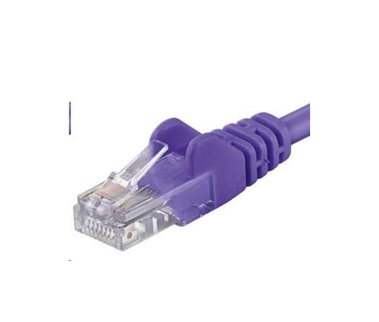 PREMIUMCORD Patch kábel UTP RJ45-RJ45 CAT5e 1m fialový