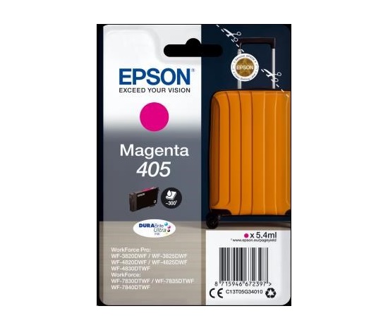 Atrament EPSON Singlepack Magenta 405 Durabrite Ultra