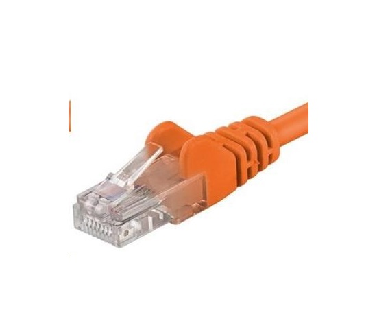 PREMIUMCORD Patch kábel UTP RJ45-RJ45 CAT5e 10m oranžový