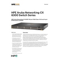 HPE Aruba Networking CX 6300F 48-port 1GbE Class 4 PoE and 4-port SFP56 Switch