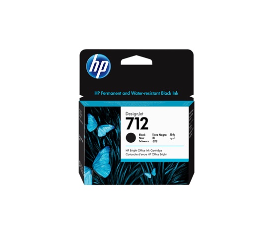HP 712 80-ml Black DesignJet Ink Cartridge
