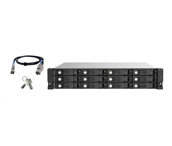 QNAP TL-R1220Sep-RP rozšiřující jednotka QNAP NAS (12xSAS/SATA,4xSFF-8644,RP)