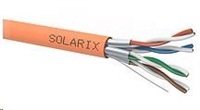 Inštalačný kábel Solarix STP, Cat6A, drôt, LSOH B2ca, cievka 500 m SXKD-6A-STP-LSOH-B2ca