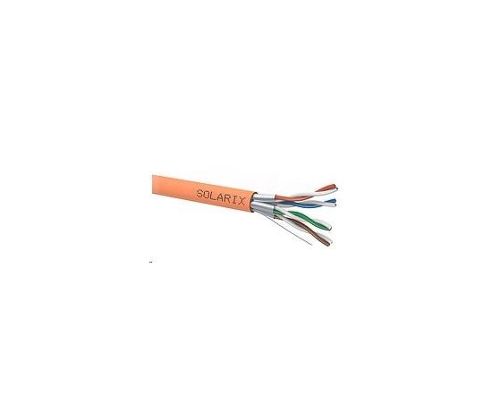 Inštalačný kábel Solarix STP, Cat6A, drôt, LSOH B2ca, cievka 500 m SXKD-6A-STP-LSOH-B2ca