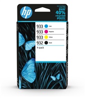 HP 932 Black / 933 CMY Original Ink Cartridge 4-Pack (400 / 330 / 330 / 330 pages)