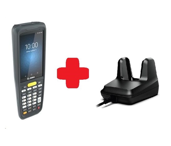 Zebra MC2700, 2D, SE4100, 3/32GB, BT, Wi-Fi, 4G, Func. Číslo., GPS, Android + kolíska
