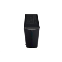 Fortron Midi Tower CMT151 Black, priehľadná bočnica, 1 x A. RGB LED 120 mm ventilátor