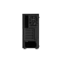 Fortron Midi Tower CMT151 Black, priehľadná bočnica, 1 x A. RGB LED 120 mm ventilátor