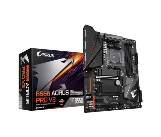 GIGABYTE MB Sc AM4 B550 AORUS PRO V2, AMD B550, 4xDDR4, 1xHDMI