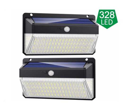 Viking venkovní solární LED světlo M328 s pohybovým senzorem, sada 2 ks