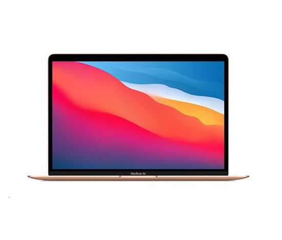 APPLE MacBook Air 13'', čip M1 s 8-jadrovým CPU a 7-jadrovým GPU, 256 GB, 8 GB RAM - zlatý