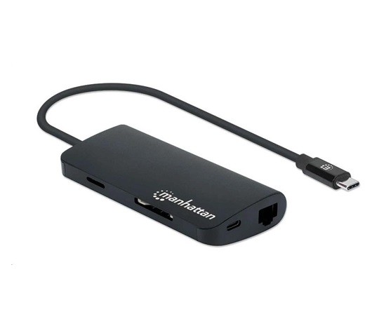 Adaptér MANHATTAN SuperSpeed USB-C samec na HDMI samica, čierny