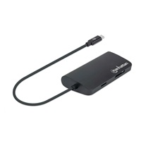 Adaptér MANHATTAN SuperSpeed USB-C samec na HDMI samica, čierny