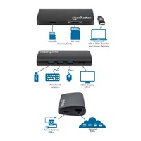 Adaptér MANHATTAN SuperSpeed USB-C samec na HDMI samica, čierny
