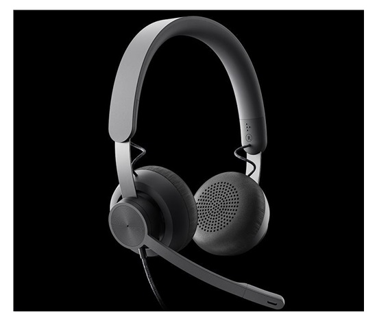 Logitech sluchátka s mikrofonem Zone Wired Headset Graphite - EMEA
