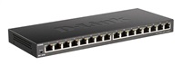 D-Link DGS-1016S 16-portový gigabitový ethernetový prepínač, bez ventilátora